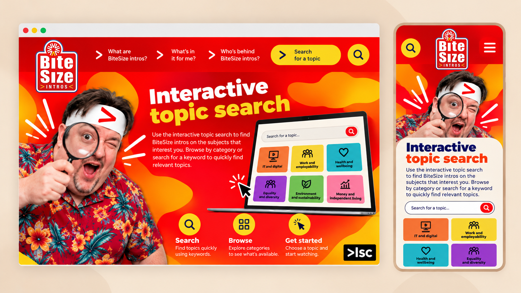 Case Study - bitesize interactive topic search